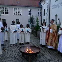 Segnung des Osterfeuers